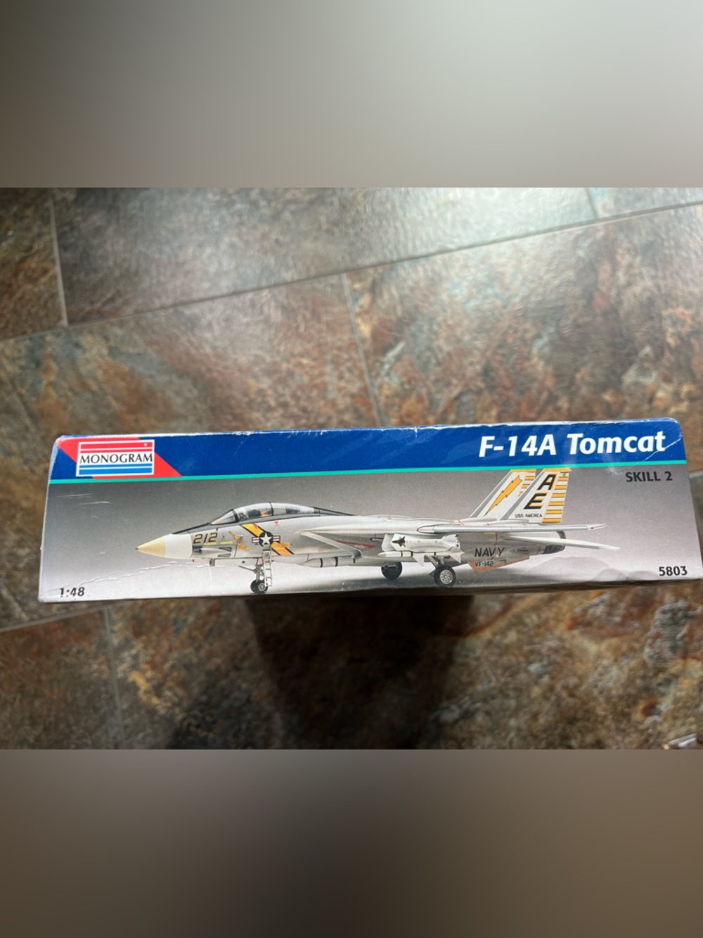 Vintage New sealed Revell-Monogram F-14A Tomcat model airplane. Skill level 2 - Picture 4 of 6